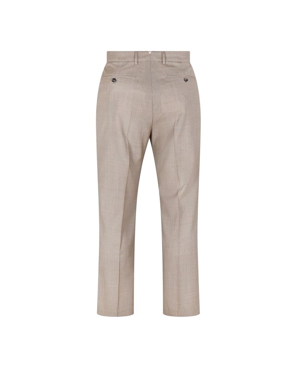 AMI Gray Straight Trousers for men