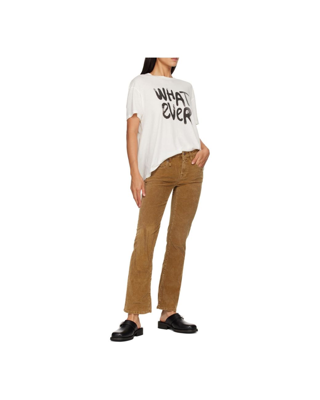 R13 White Printed Cotton And Cashmere-Blend Jersey T-Shirt