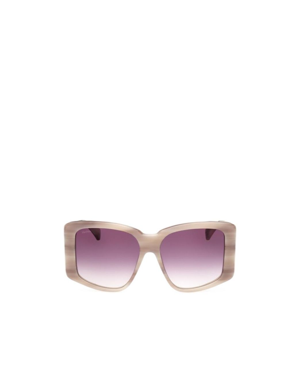 Max Mara Purple Square Frame Sunglasses