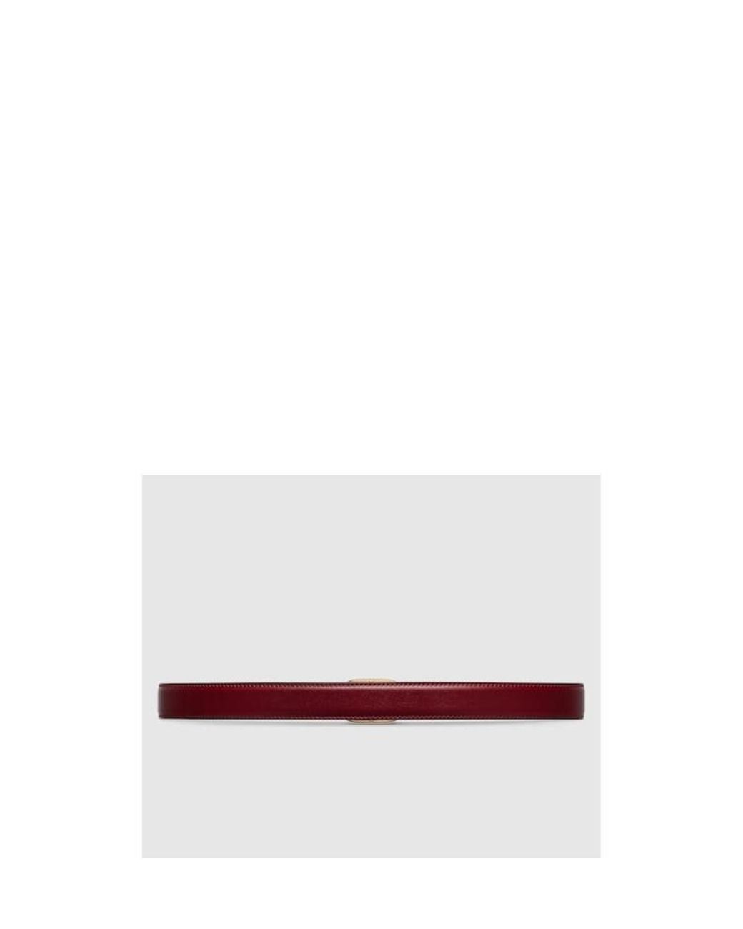 Gucci White Double G Logo Leather Belt