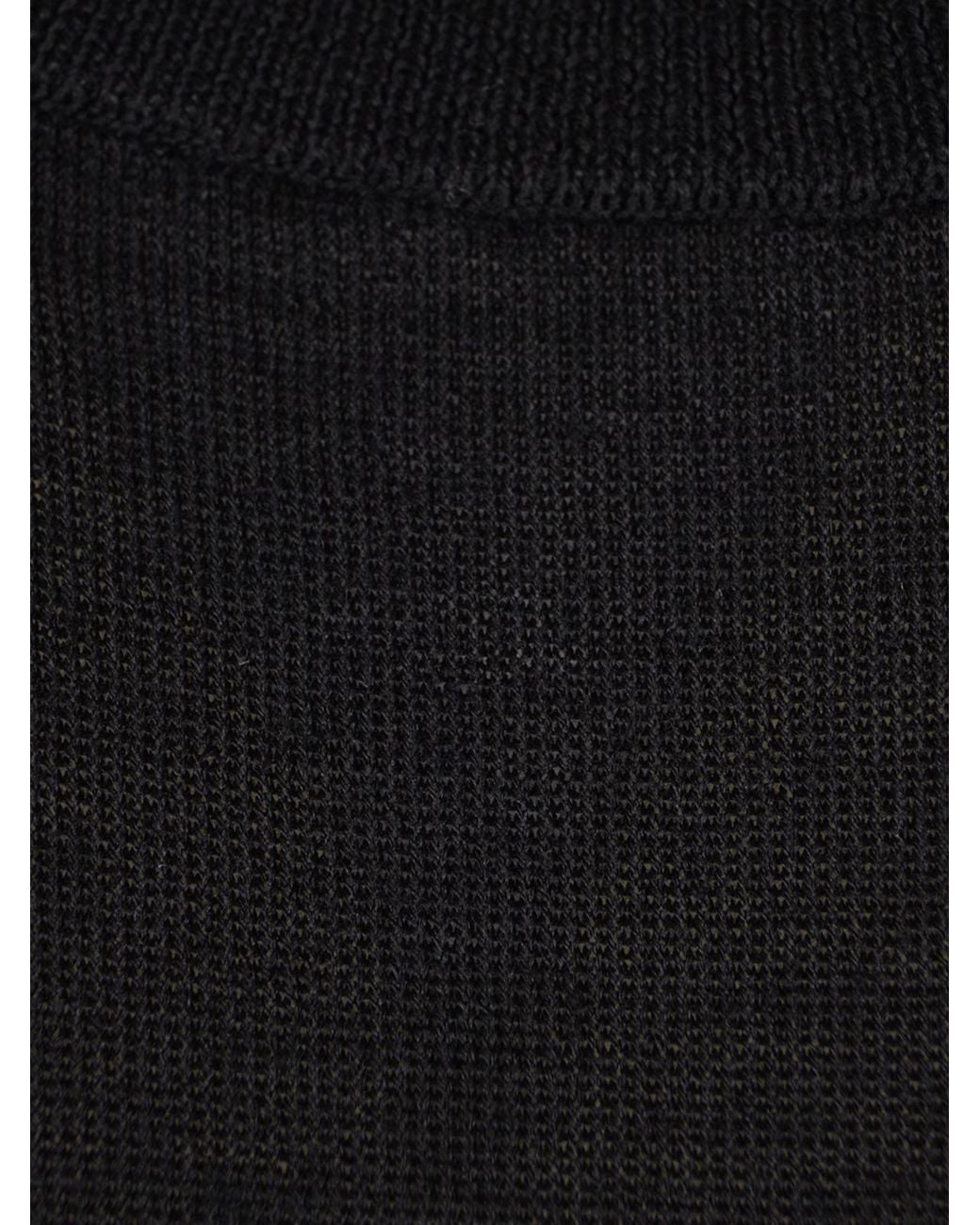 Saint Laurent Black Long Knitted Crewneck Dress