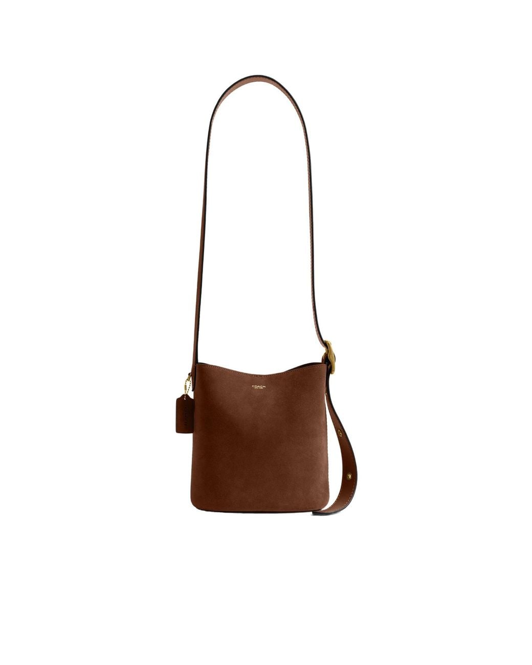 COACH Brown Bleecker 21 Bucket Bag