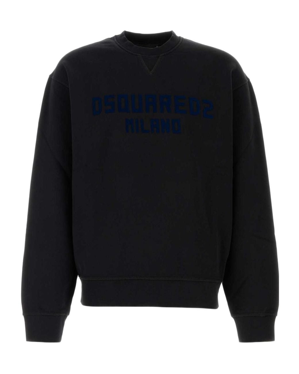 DSquared² Blue Logo Printed Crewneck Sweatshirt for men