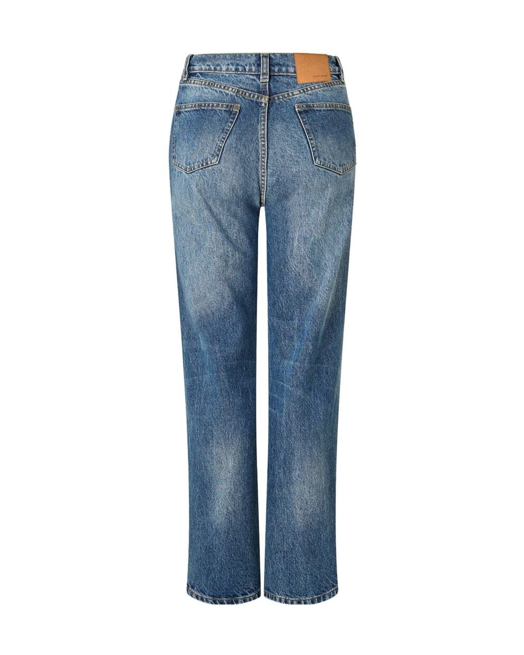 Magda Butrym Blue High-Rise Boyfriend Jeans