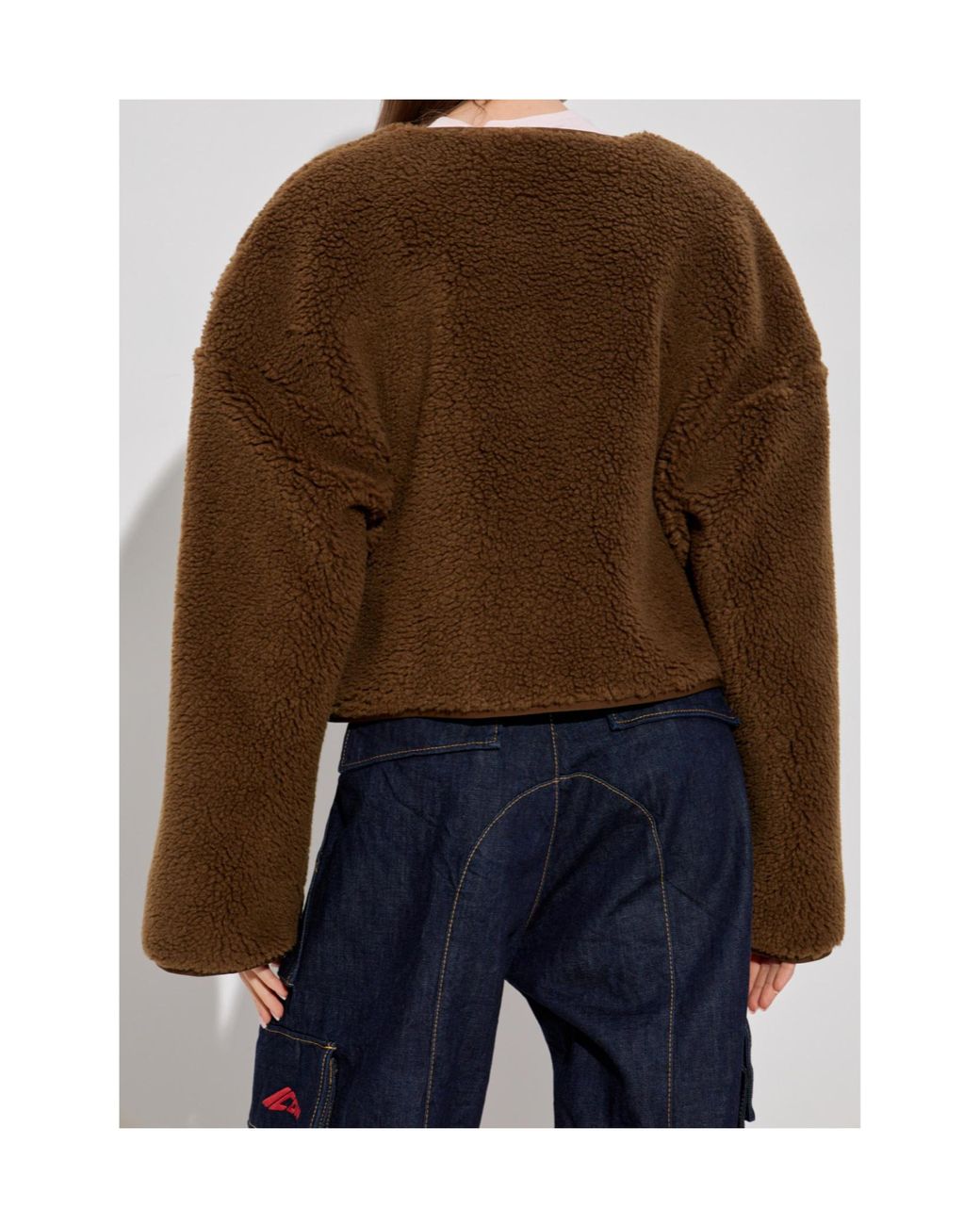 DSquared² Brown アイコンロゴ フリースジャケット