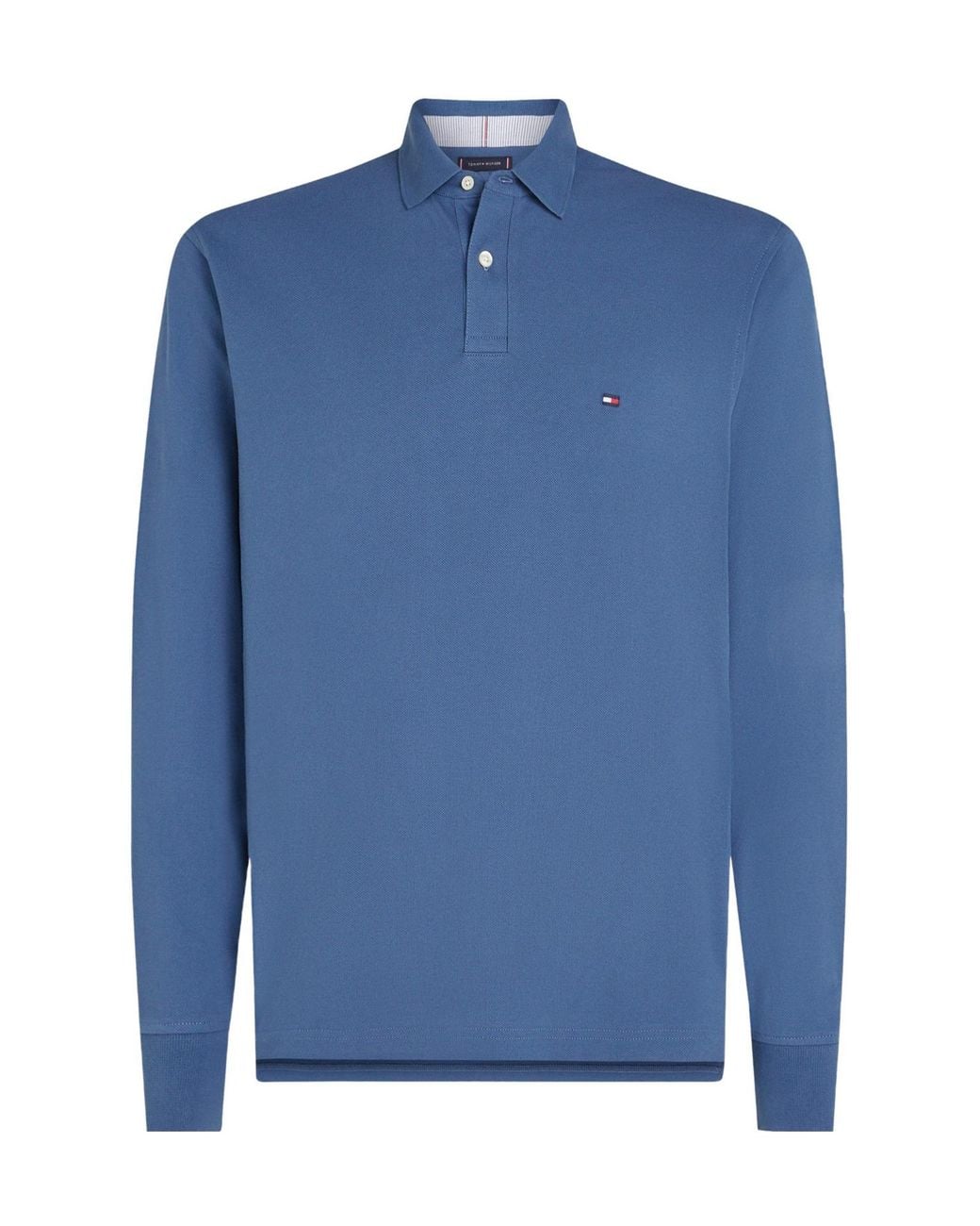Tommy Hilfiger Red Long Sleeve Polo Shirt for men