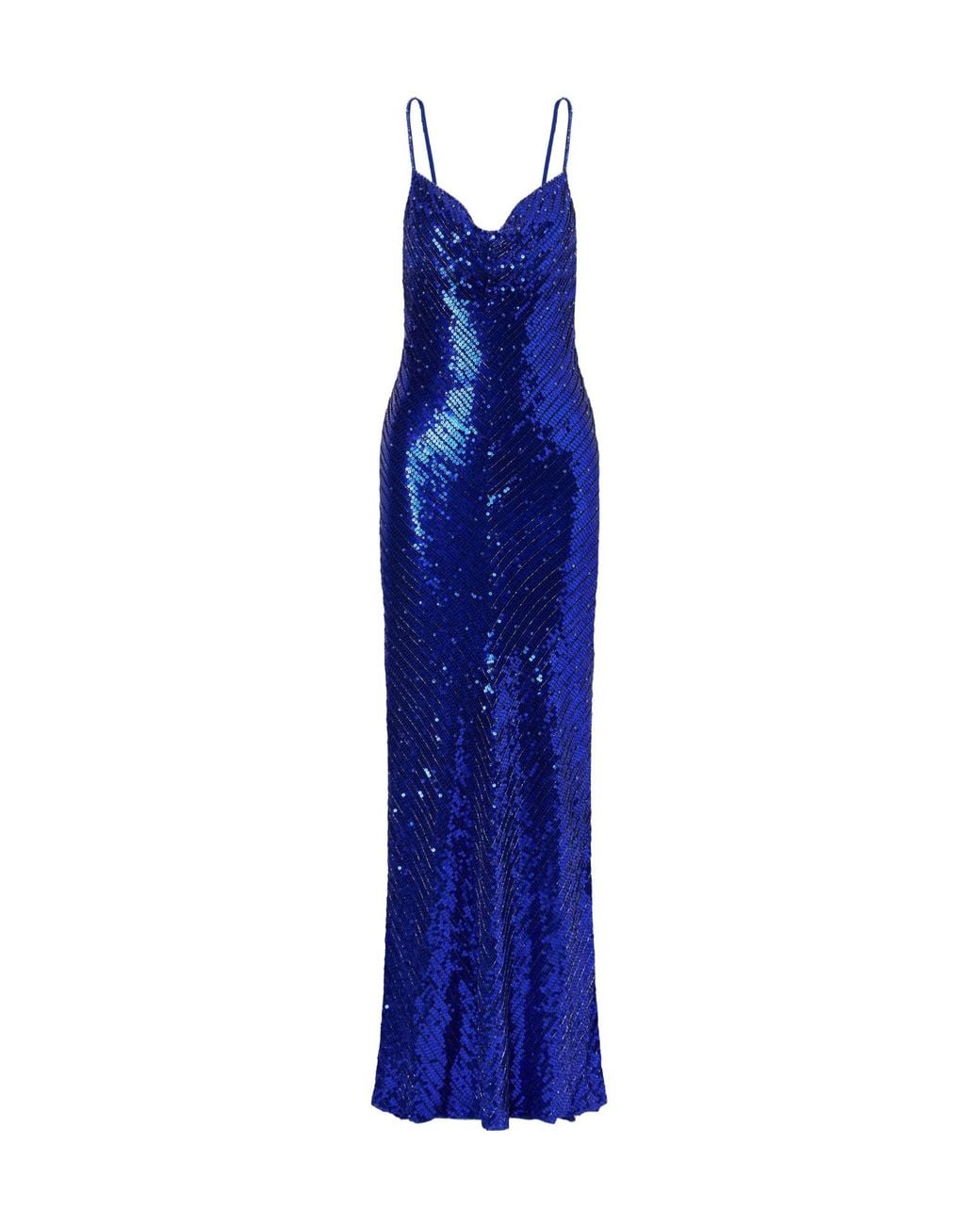 Jenny Packham Blue Slip Evening Dress
