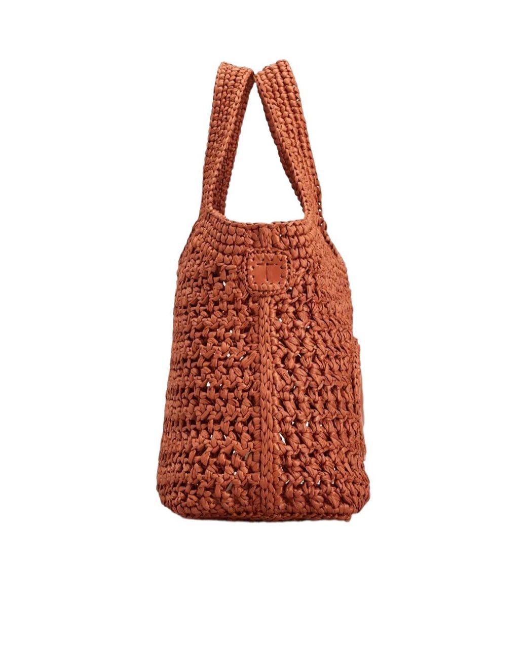 Tod's Red Manici Logo Debossed Tote Bag