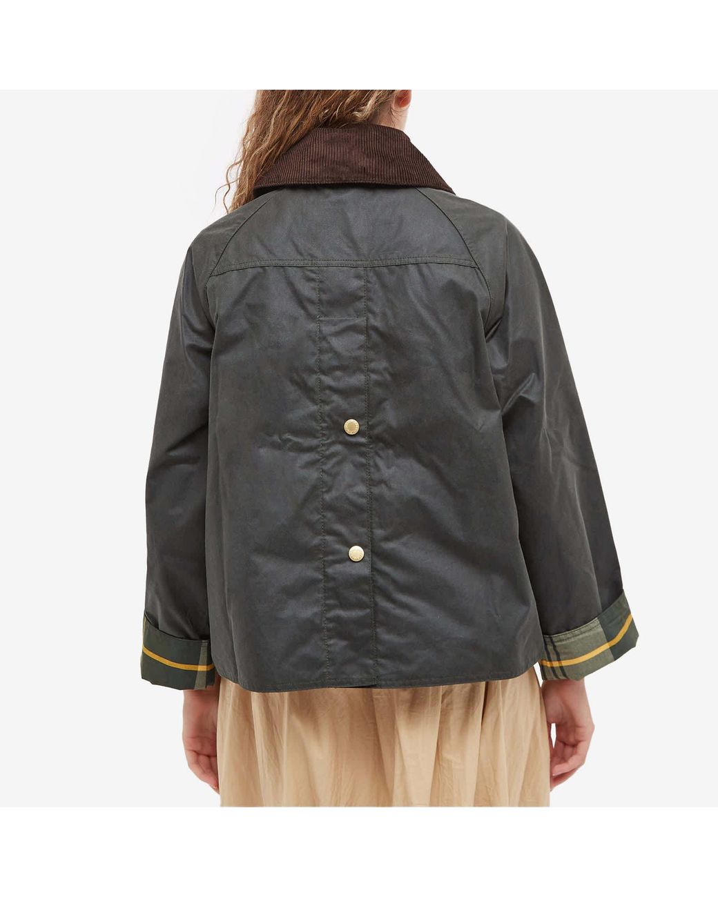 Barbour Black Catton Wax-Coated Jacket