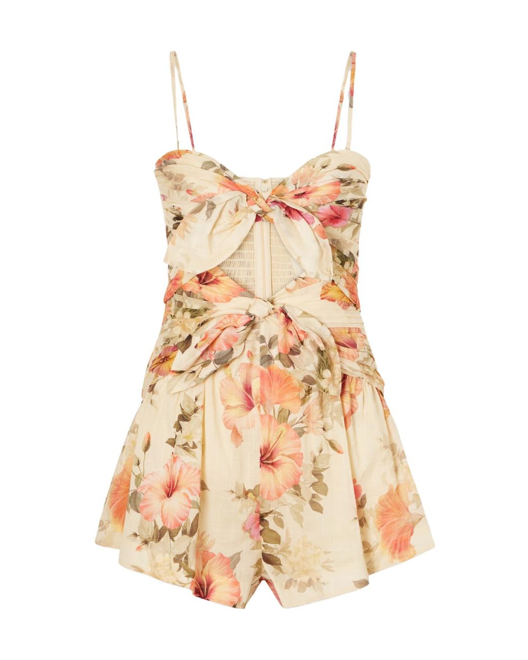 Zimmermann Natural Mahon Floral Playsuit