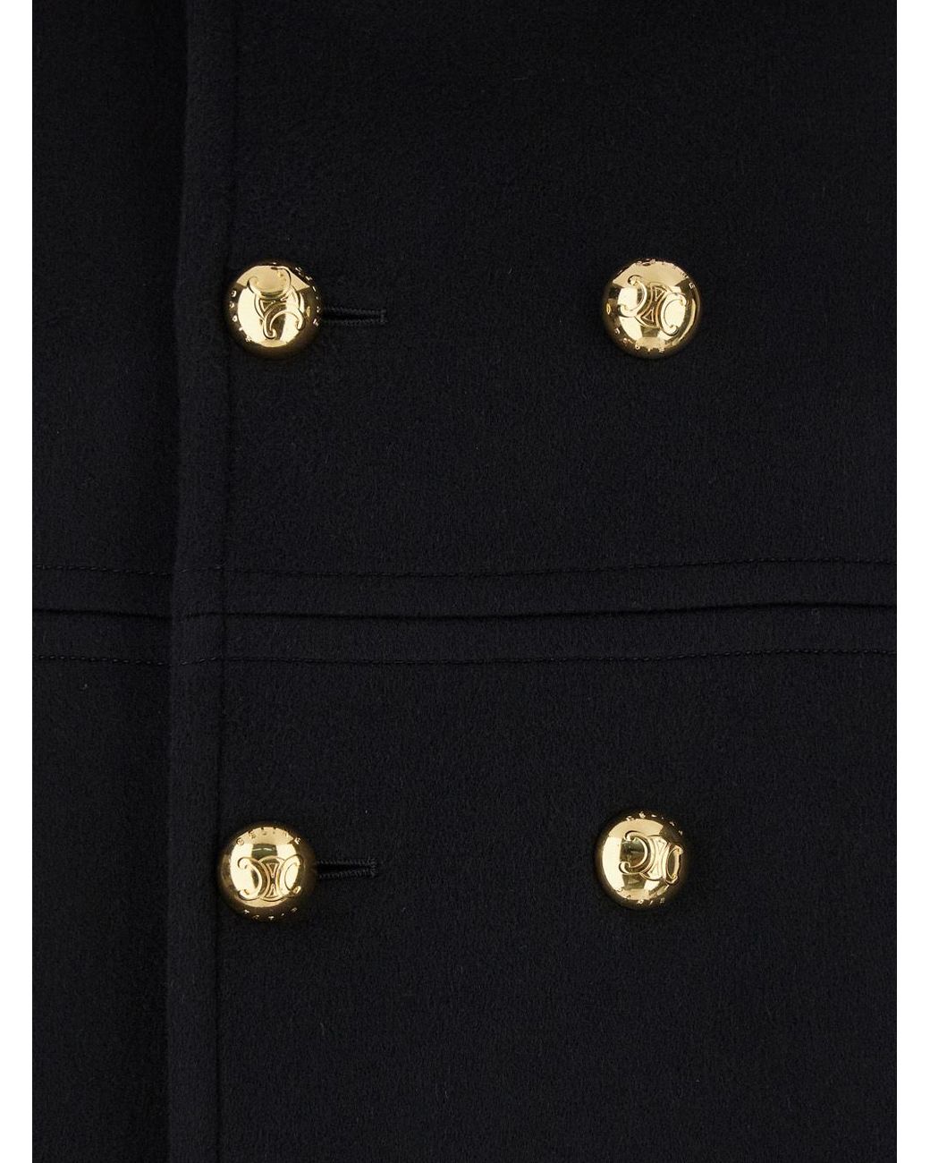 Céline Black Victorine Coat