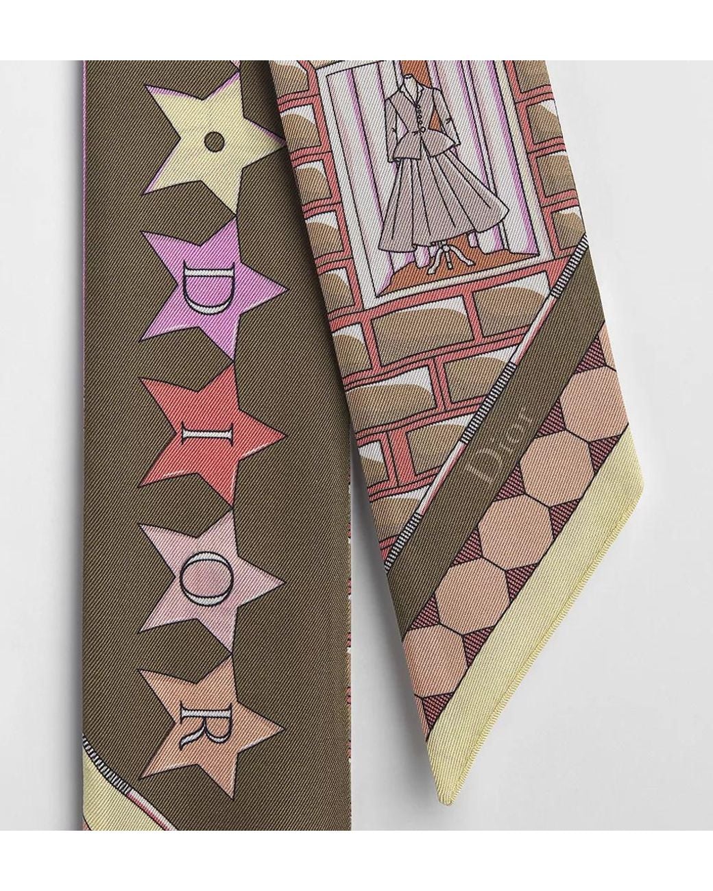 Dior White Inside Avenue Mitzah Scarf