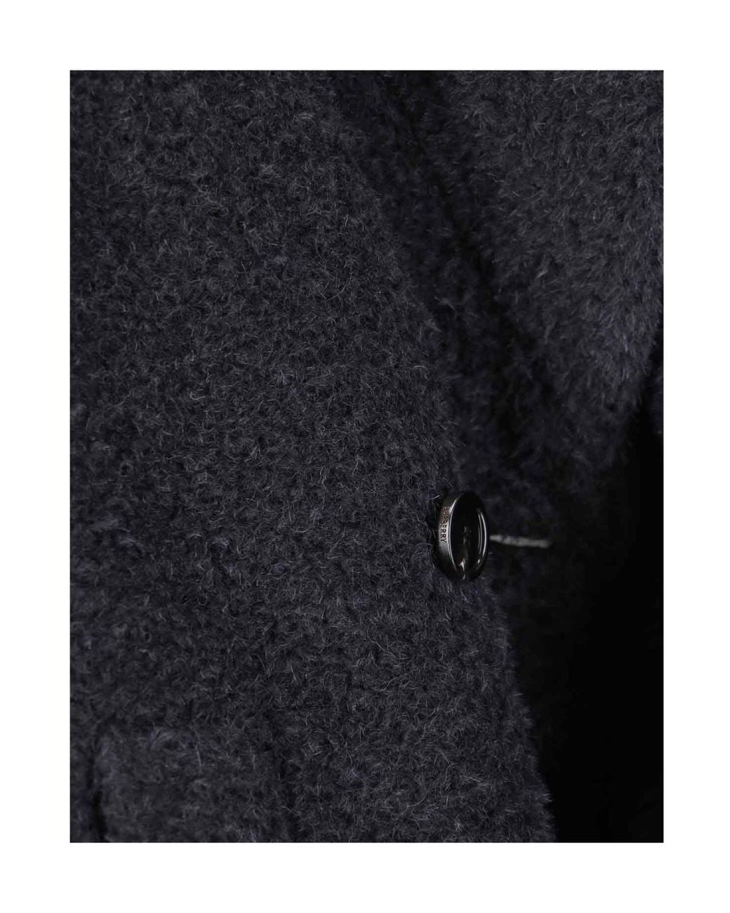 Burberry Blue Double Breasted Long Sleeved Coat for men