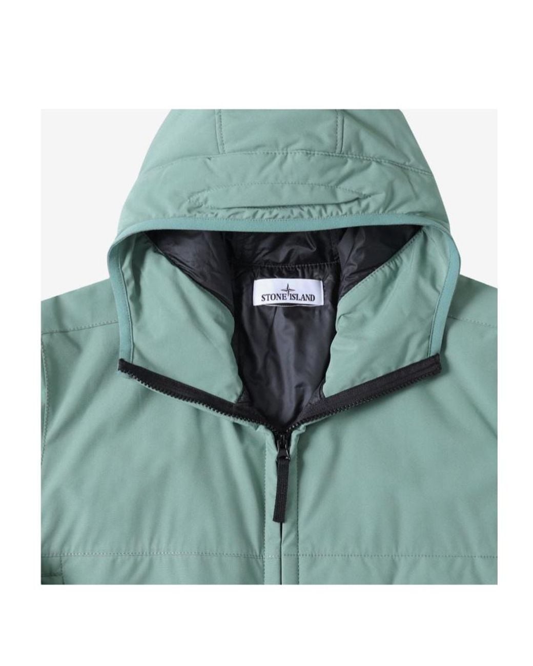 Stone Island Green Long-Sleeved Casual Jacket for men