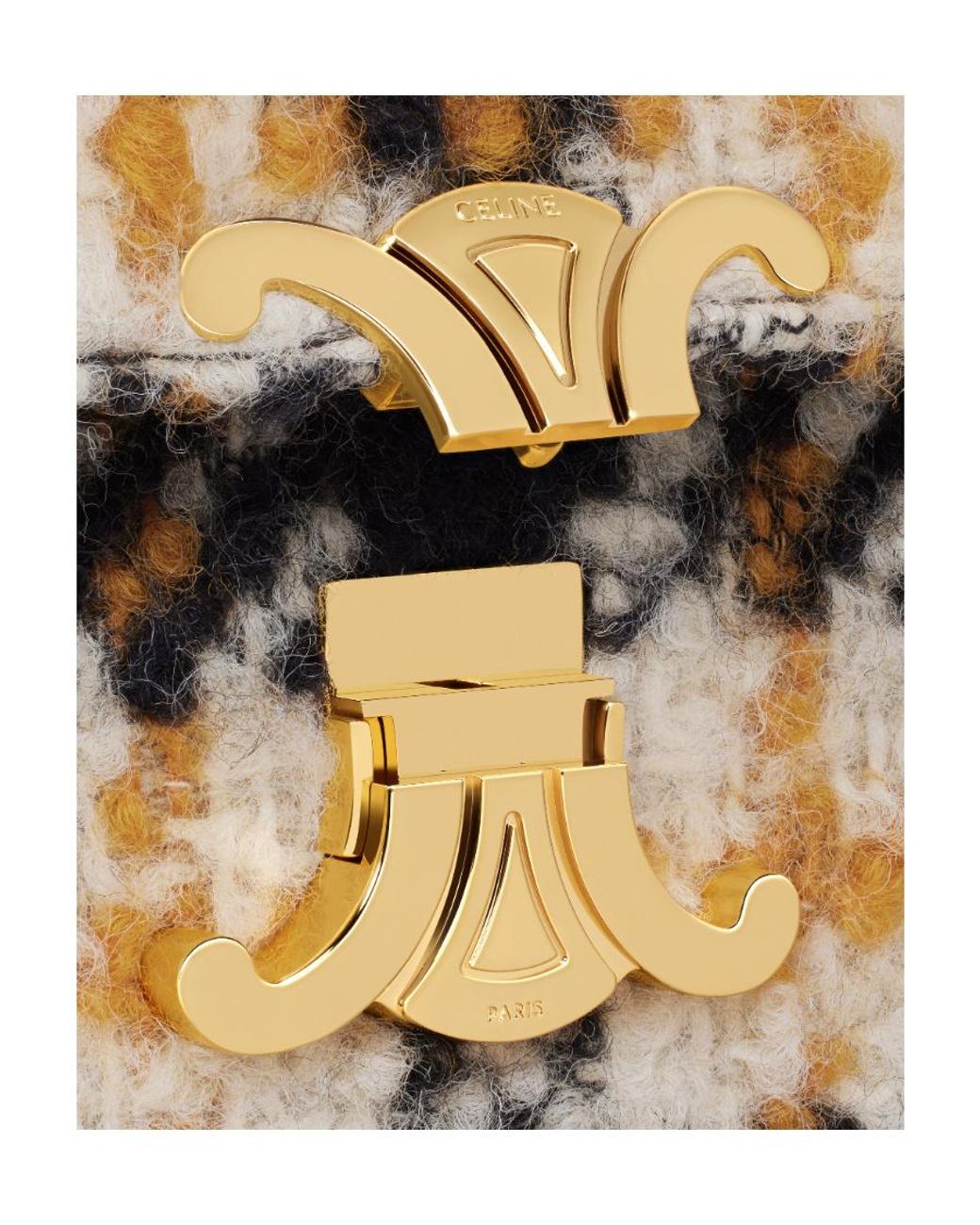 Céline Black Chain Shoulder Bag Triomphe