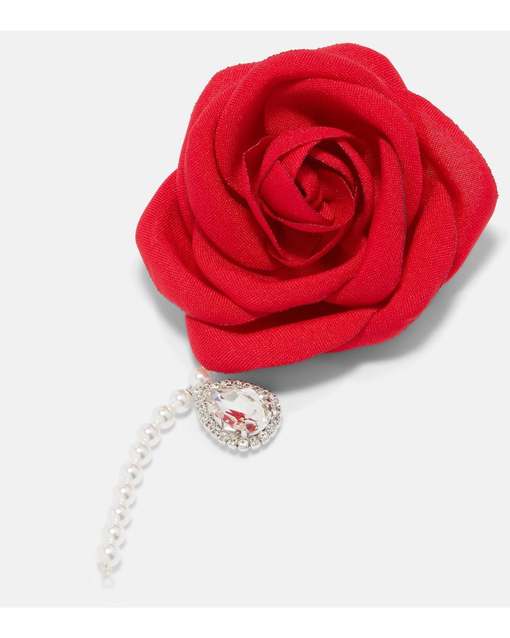 Magda Butrym Red Single Teardrop Earring