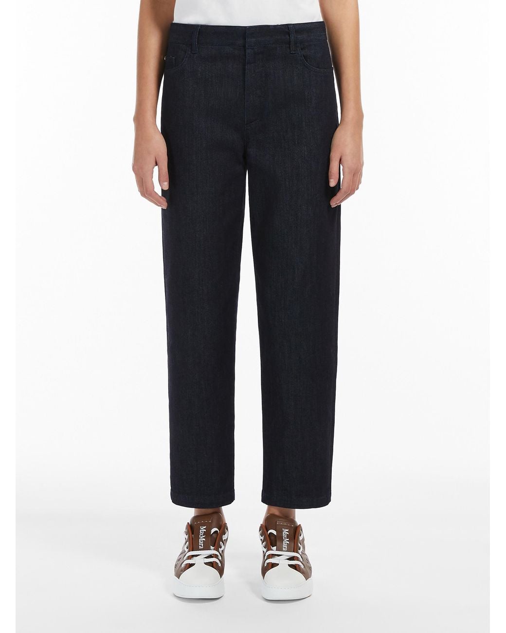 Max Mara Black Dark Straight Jeans