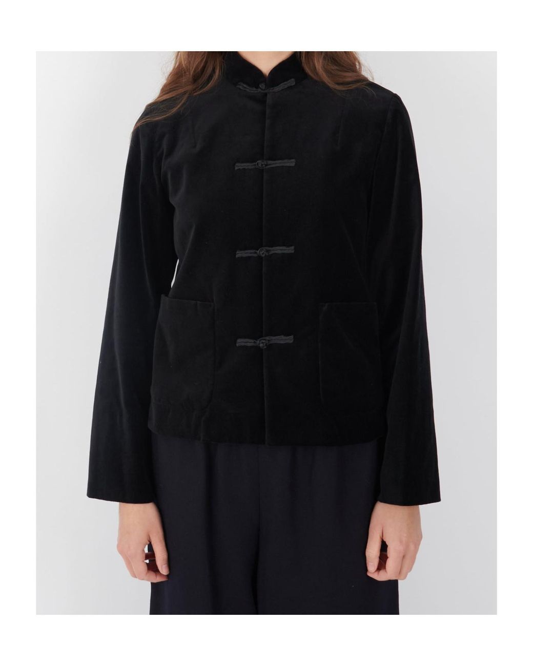 Comme des Garçons Black Long-Sleeved Casual Jacket