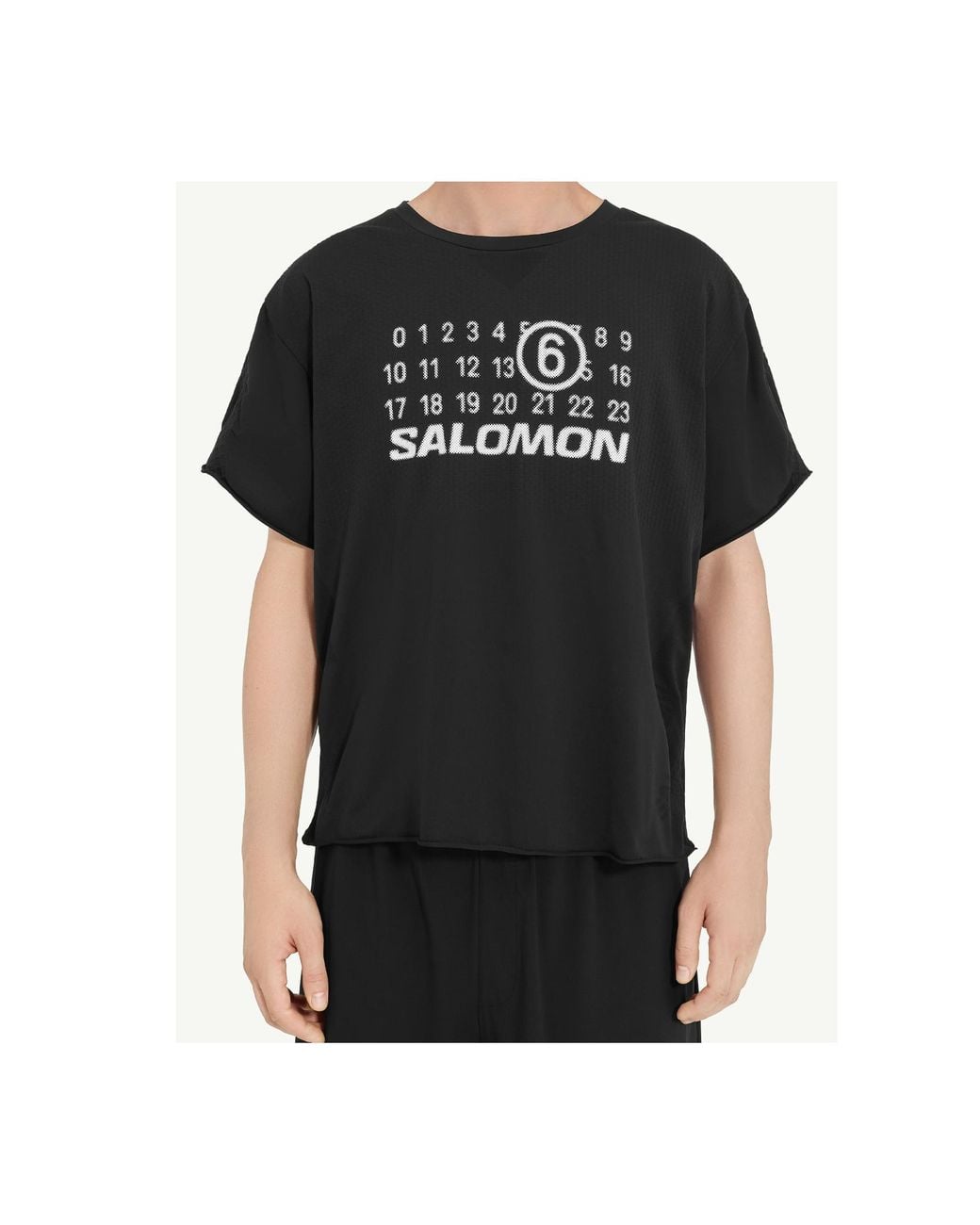 MM6 by Maison Margiela Black X Salomon Seamless T-Shirt for men