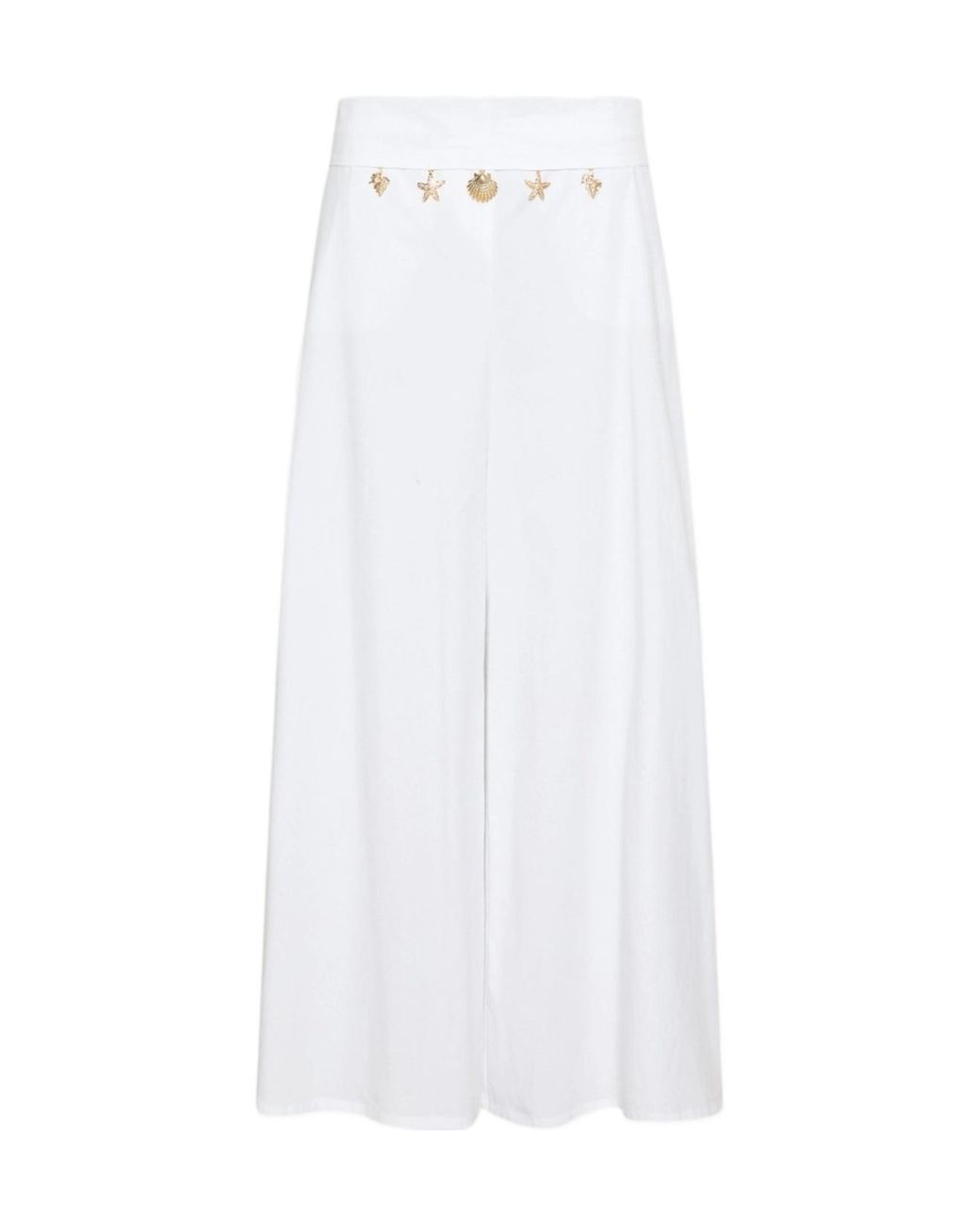 Marella White Pocket Casual Pants