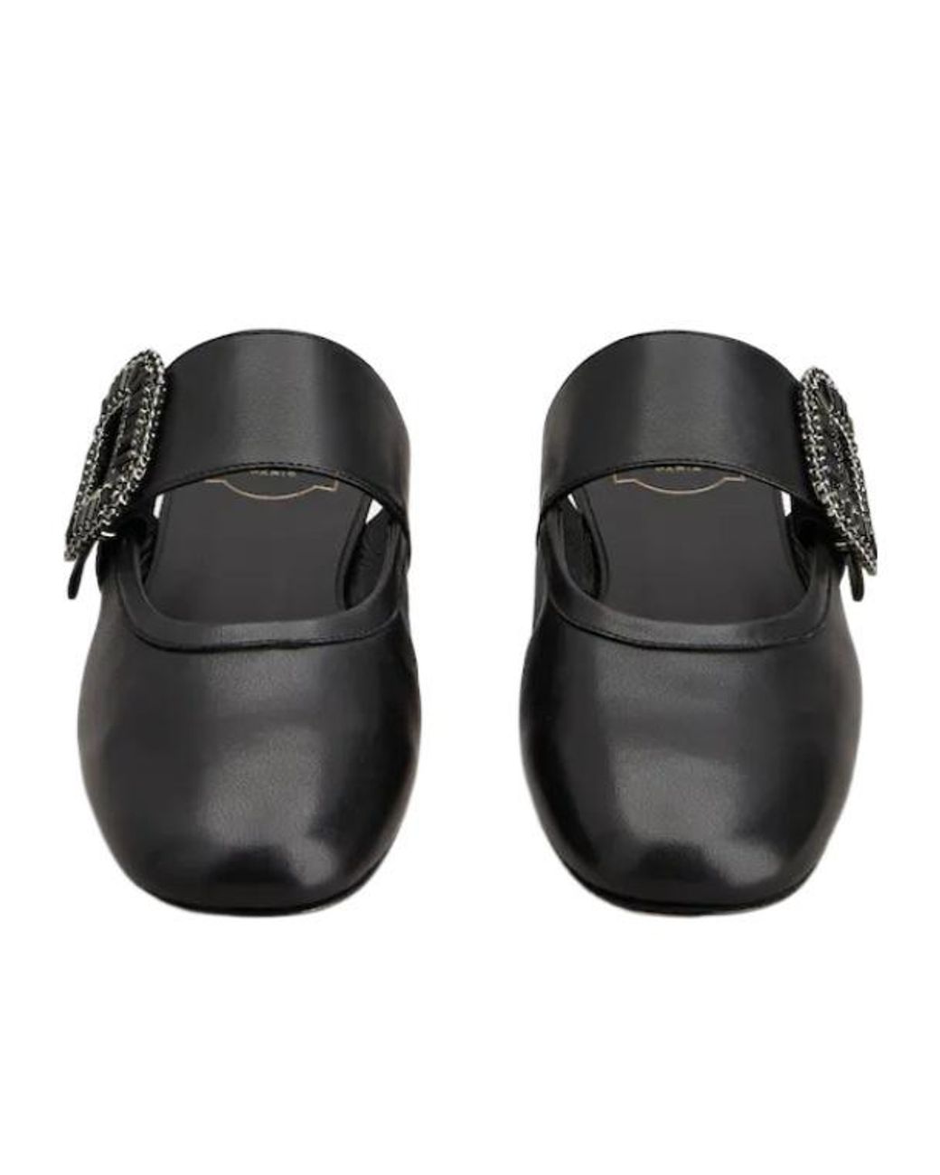 Roger Vivier Black Belle Vivier Mules