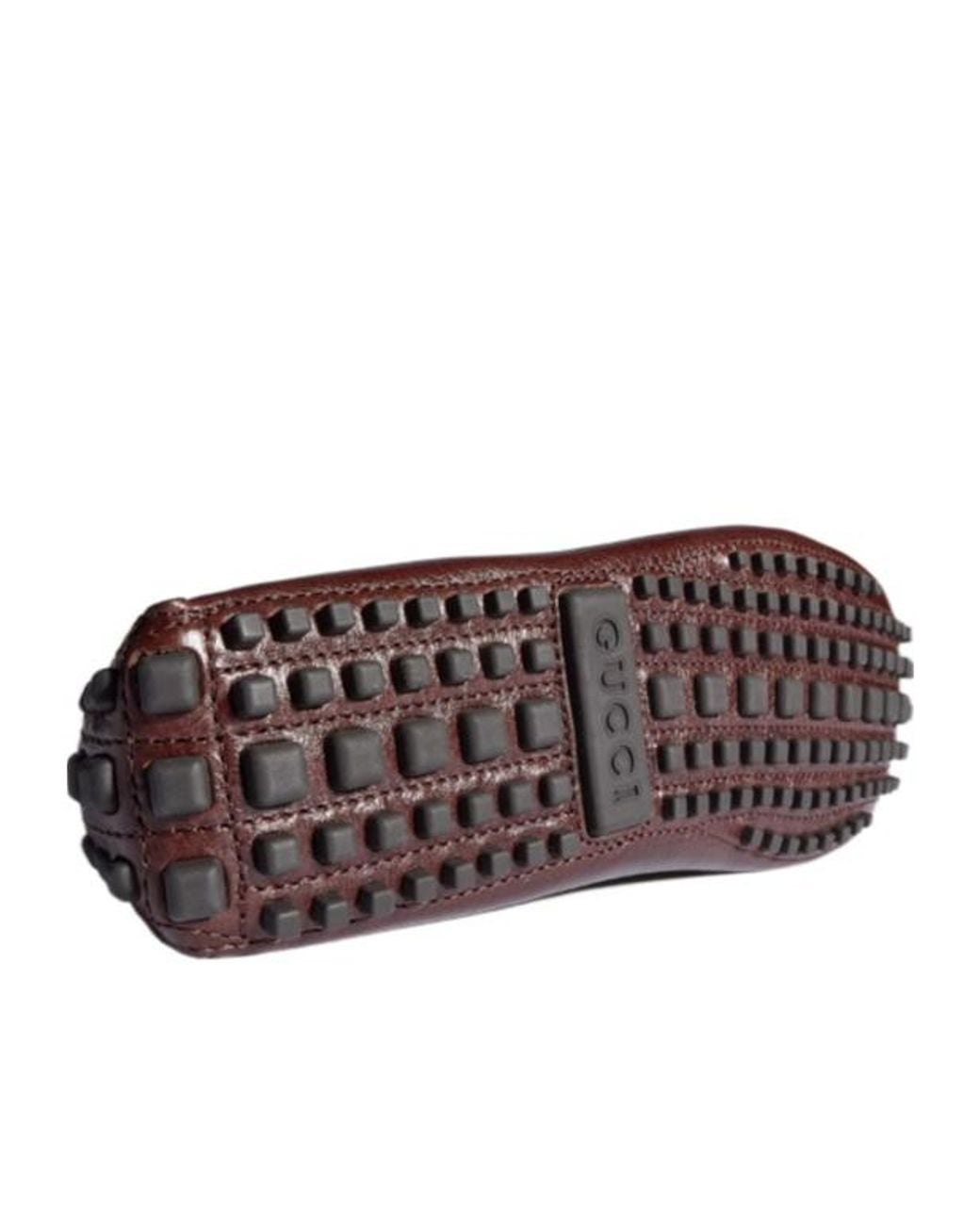 Gucci Brown Driver With Crest for men