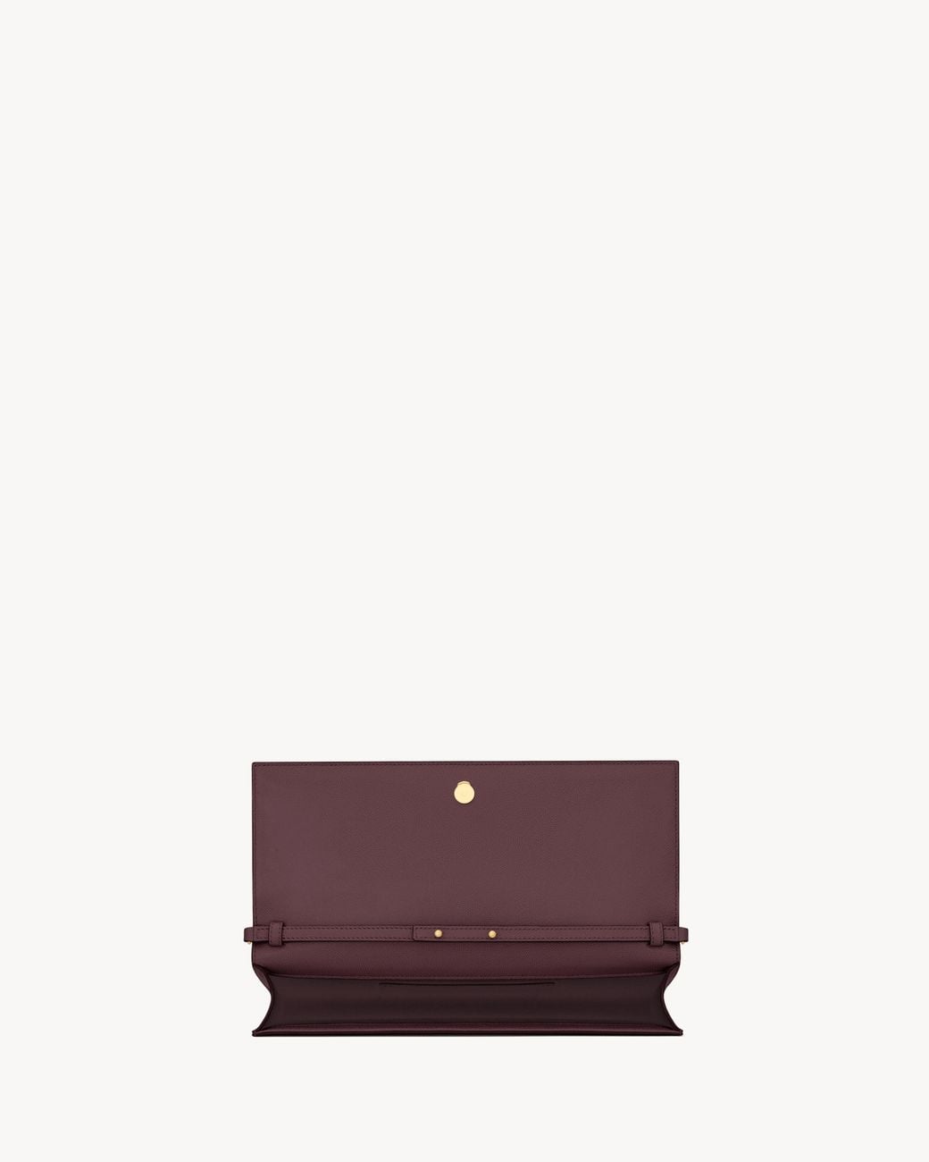 Saint Laurent Purple Kate Foldover Top Clutch Bag