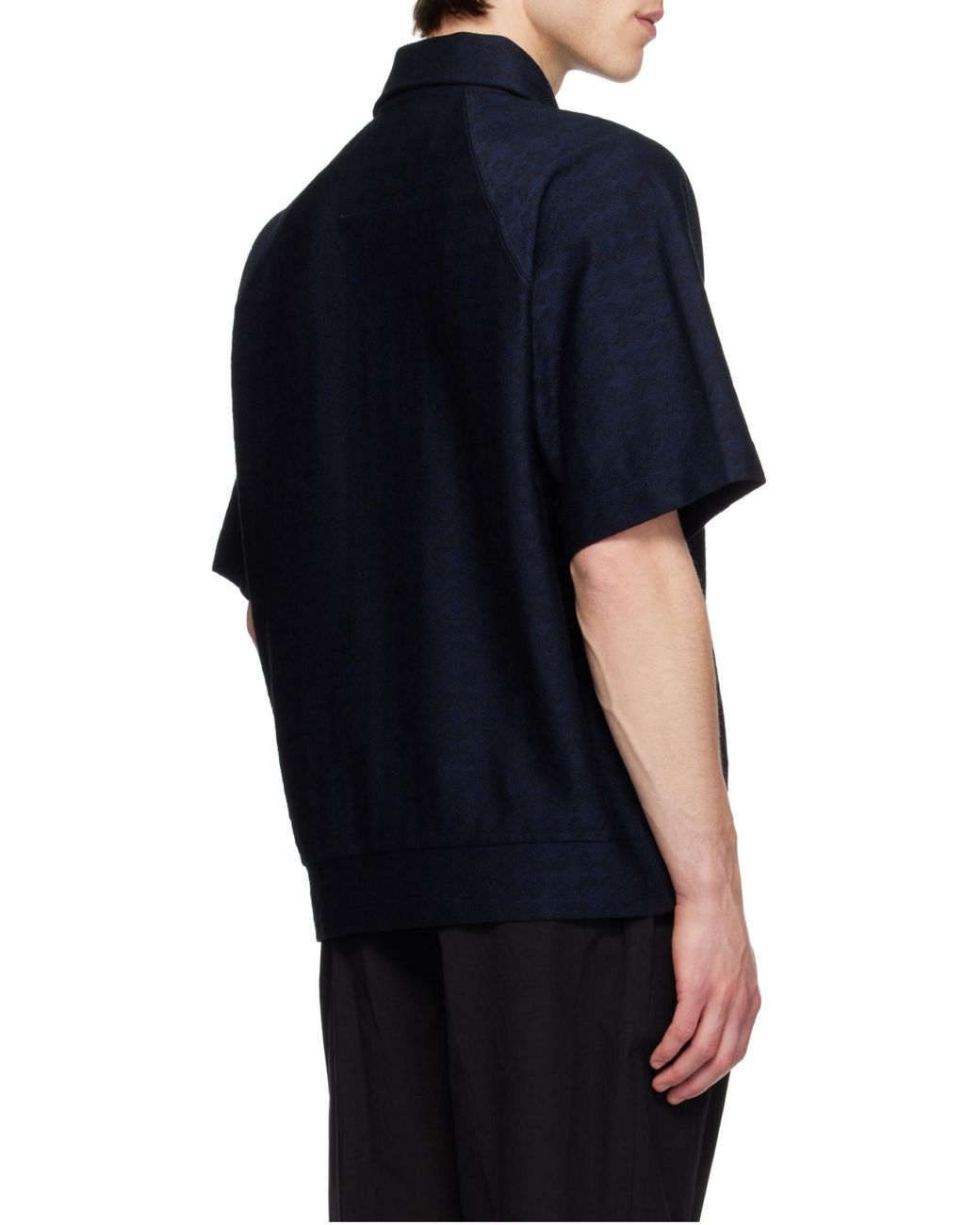 Givenchy Blue Monogram 72 Jacquard Polo Shirt for men
