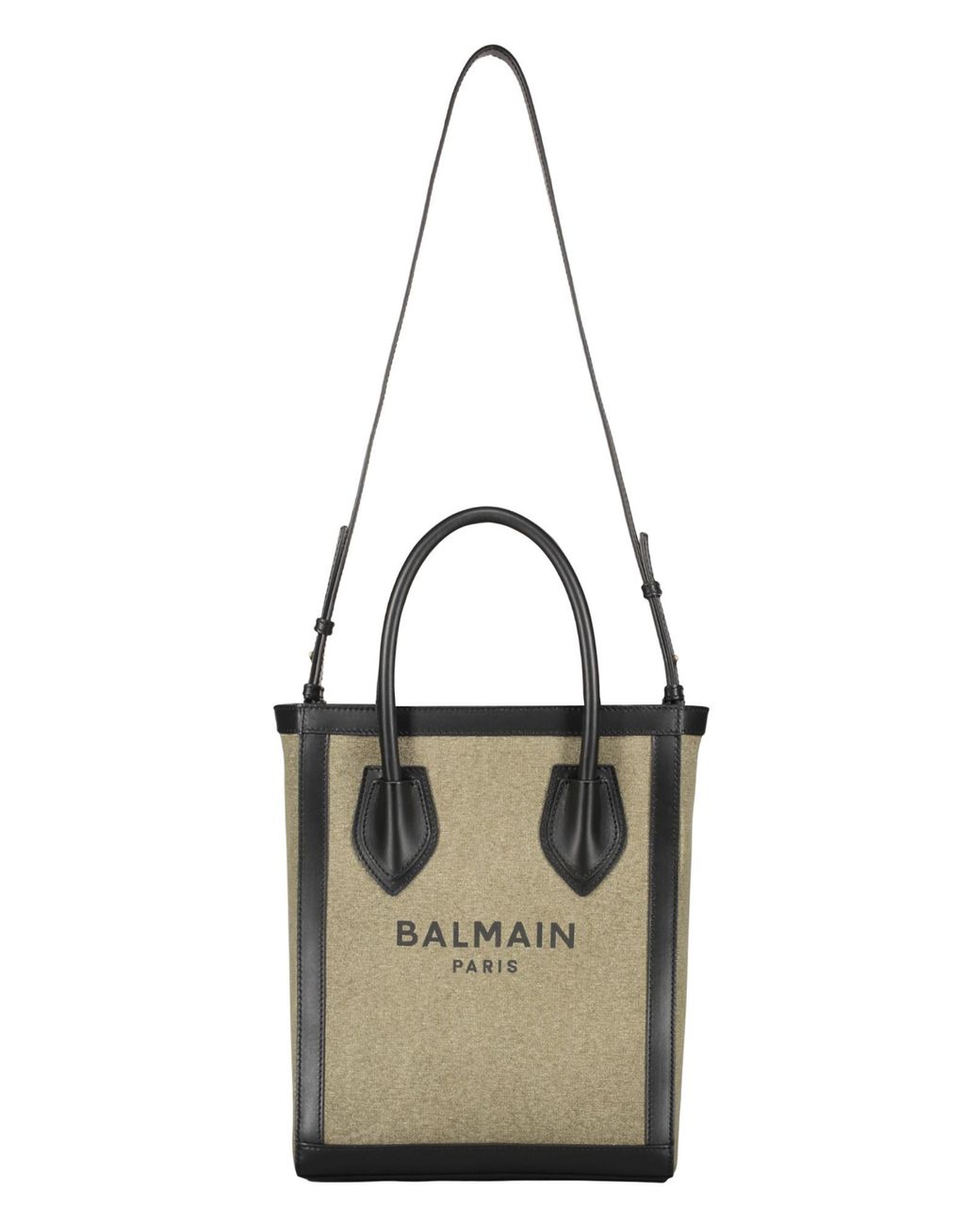 Balmain Black B-Army Shopper Top Handle Bag