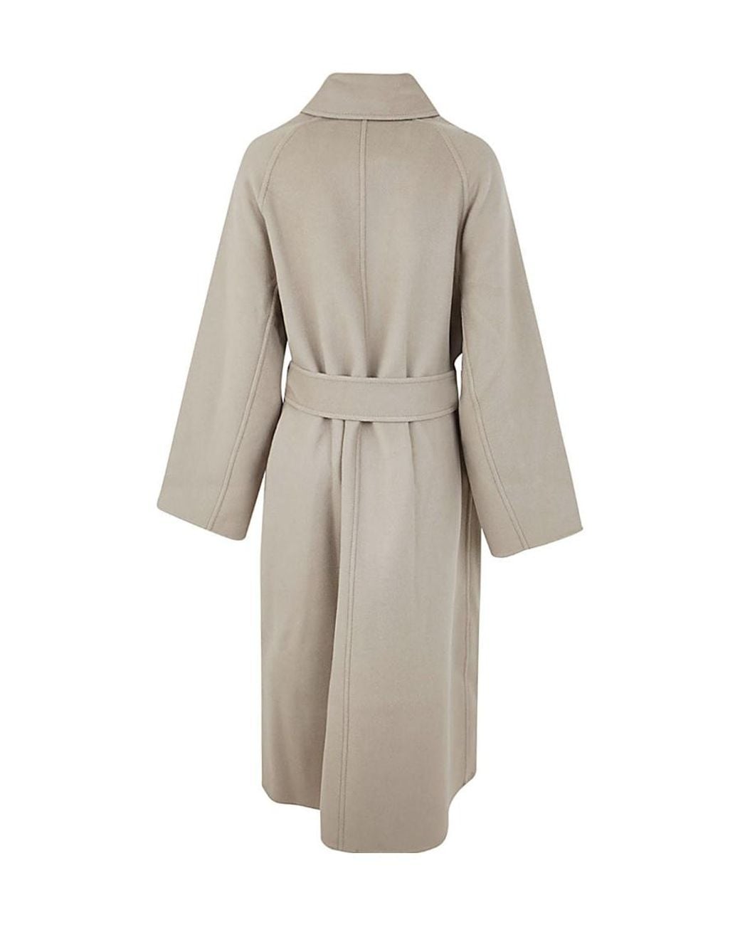AMI White Single Breated Midi Coat