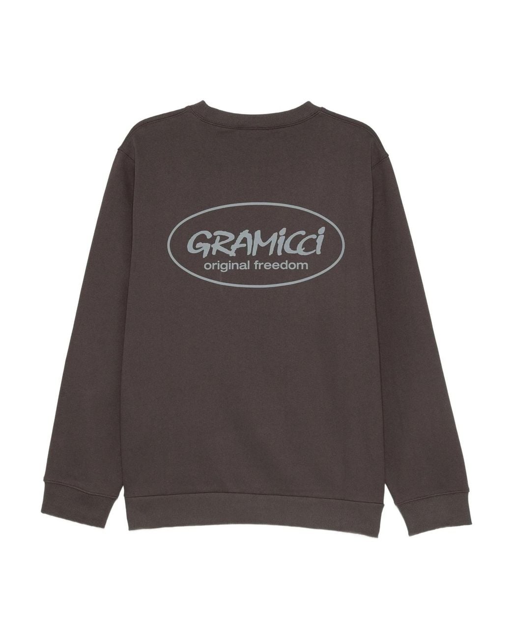 Gramicci Brown Logo-Print Crew-Neck Sweatshirt for men