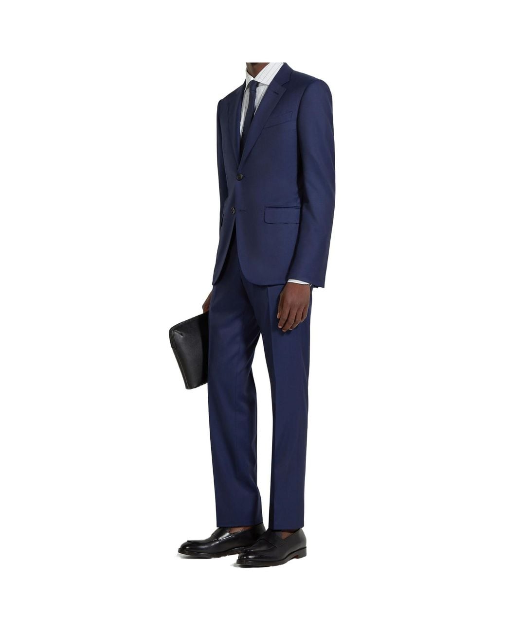 Zegna Blue Single-Breasted Centoventimila Suit for men