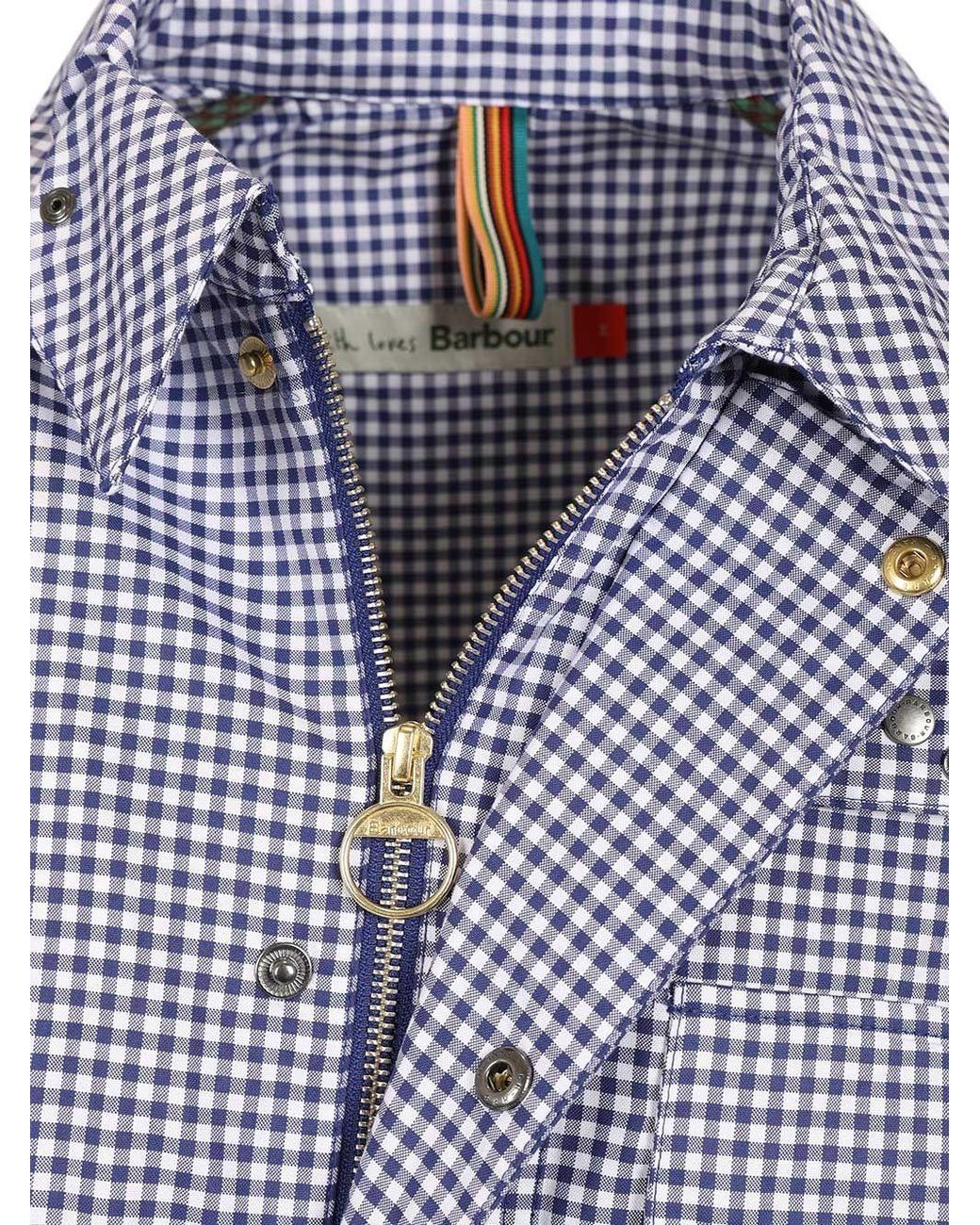 Barbour Purple Plaid Jacket for men