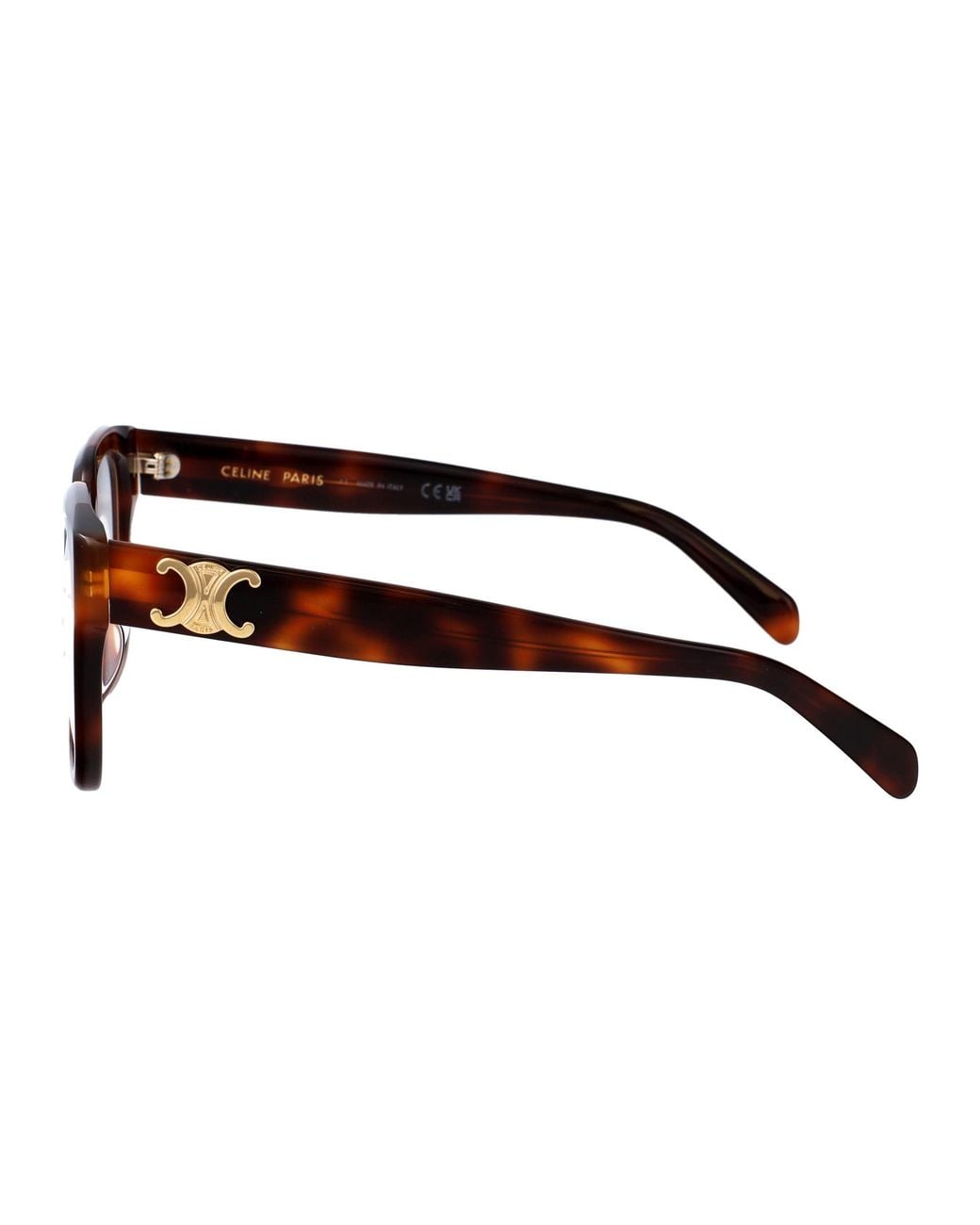 Céline White Full-Rimmed Plano Lenses