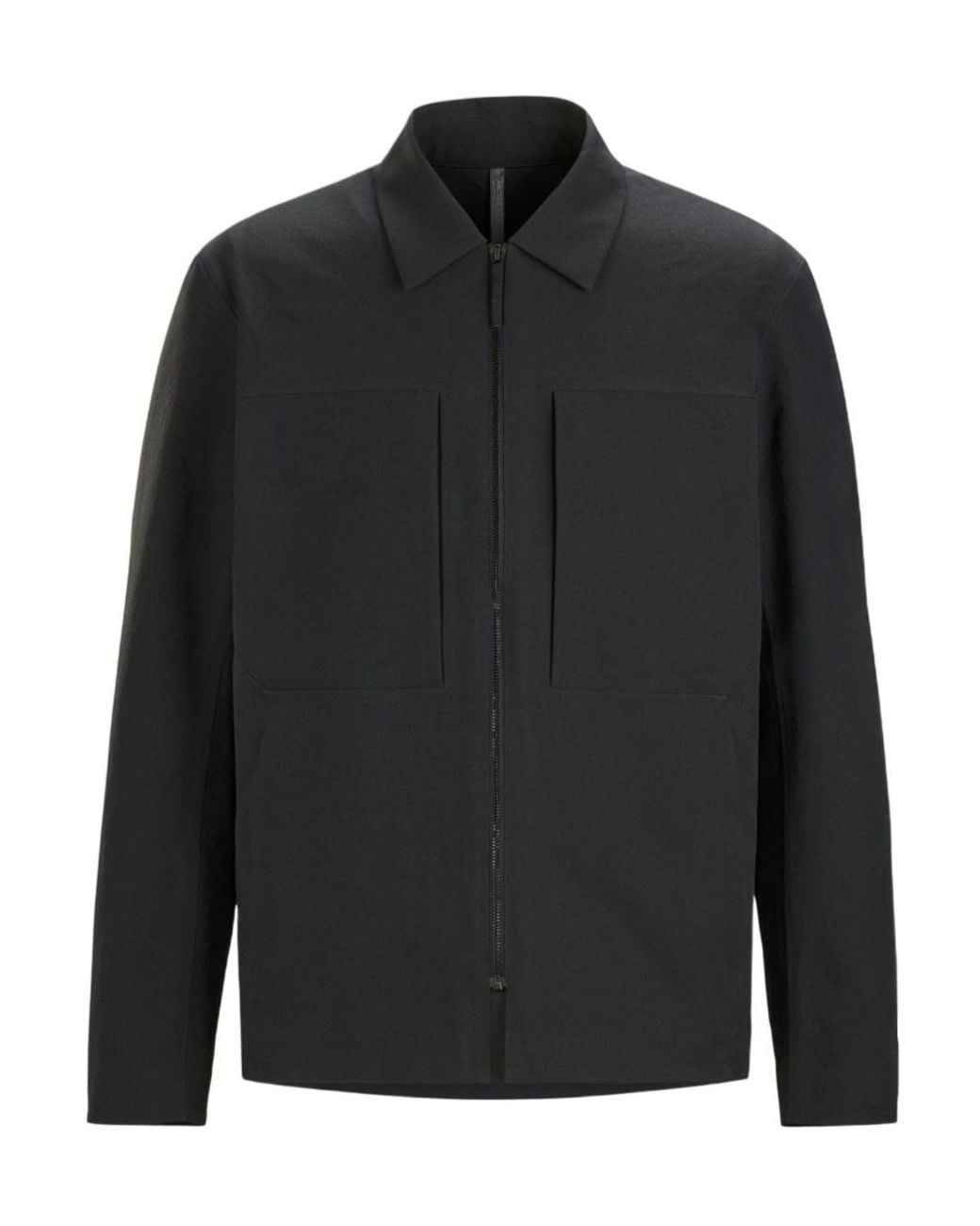 Veilance Black Mionn Zip Overshirt for men