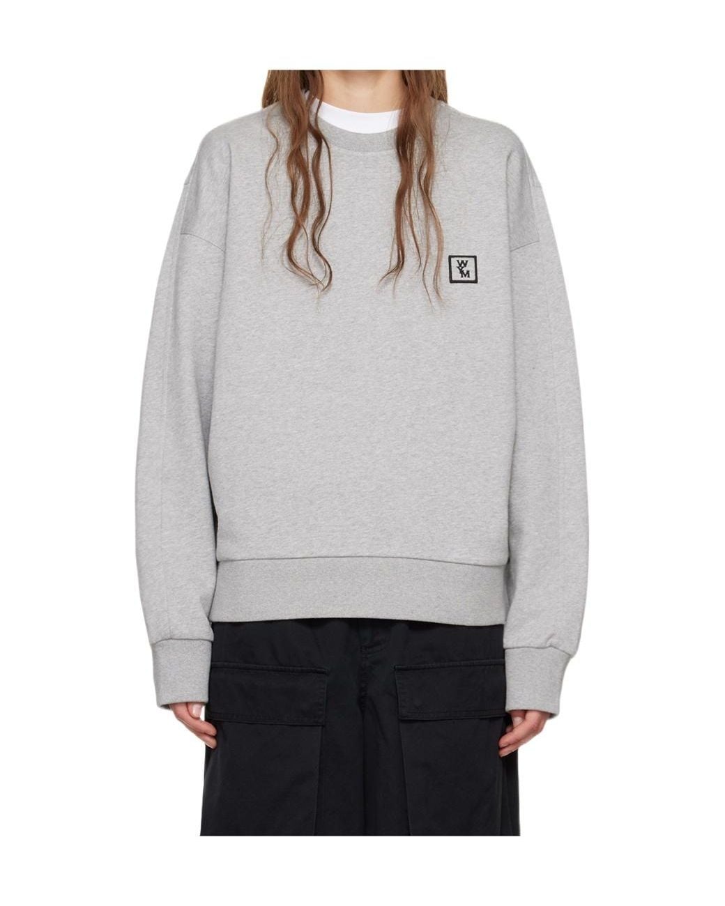 Wooyoungmi Gray Long-Sleeved Pullover