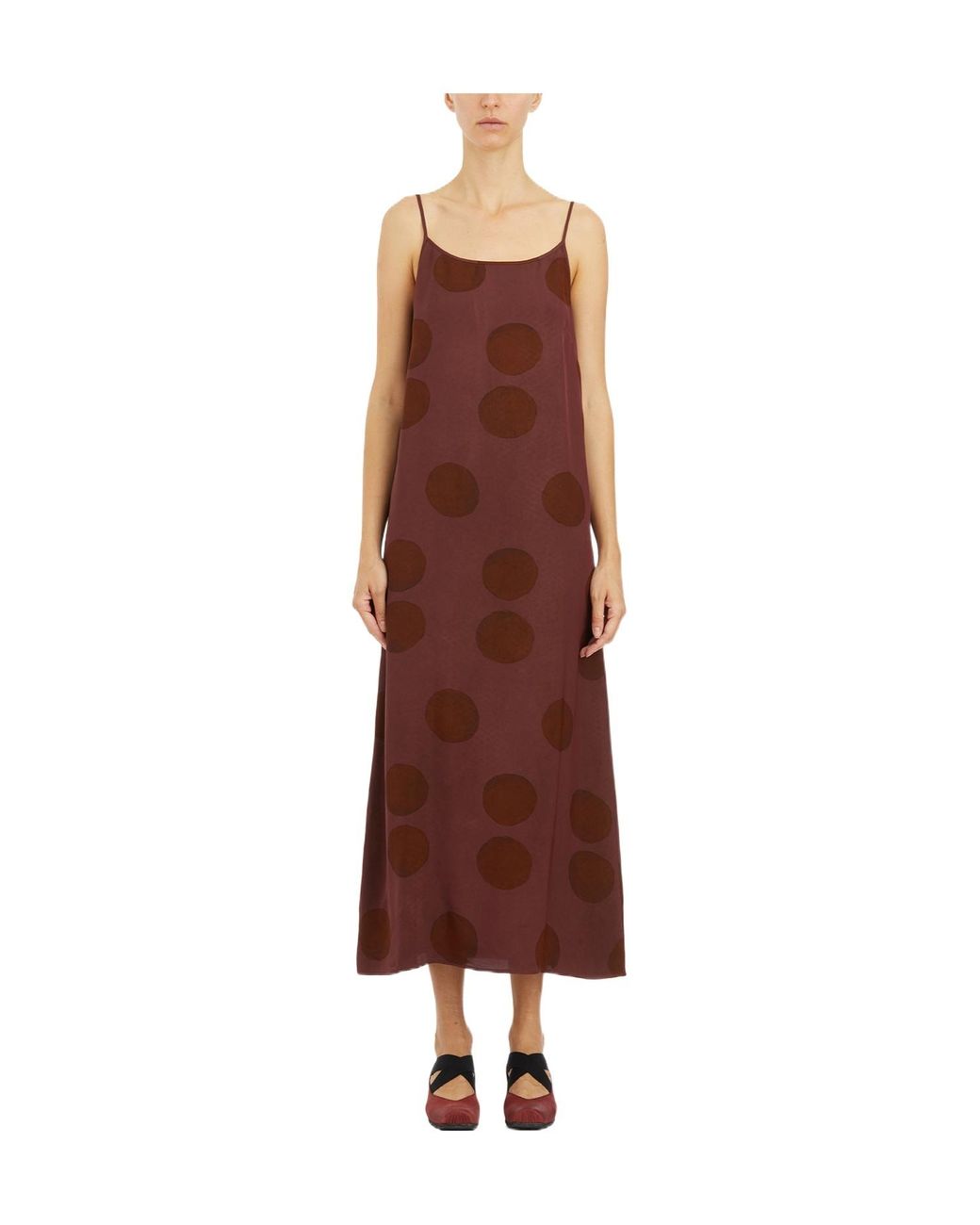 Uma Wang Brown Sleeveless Dress