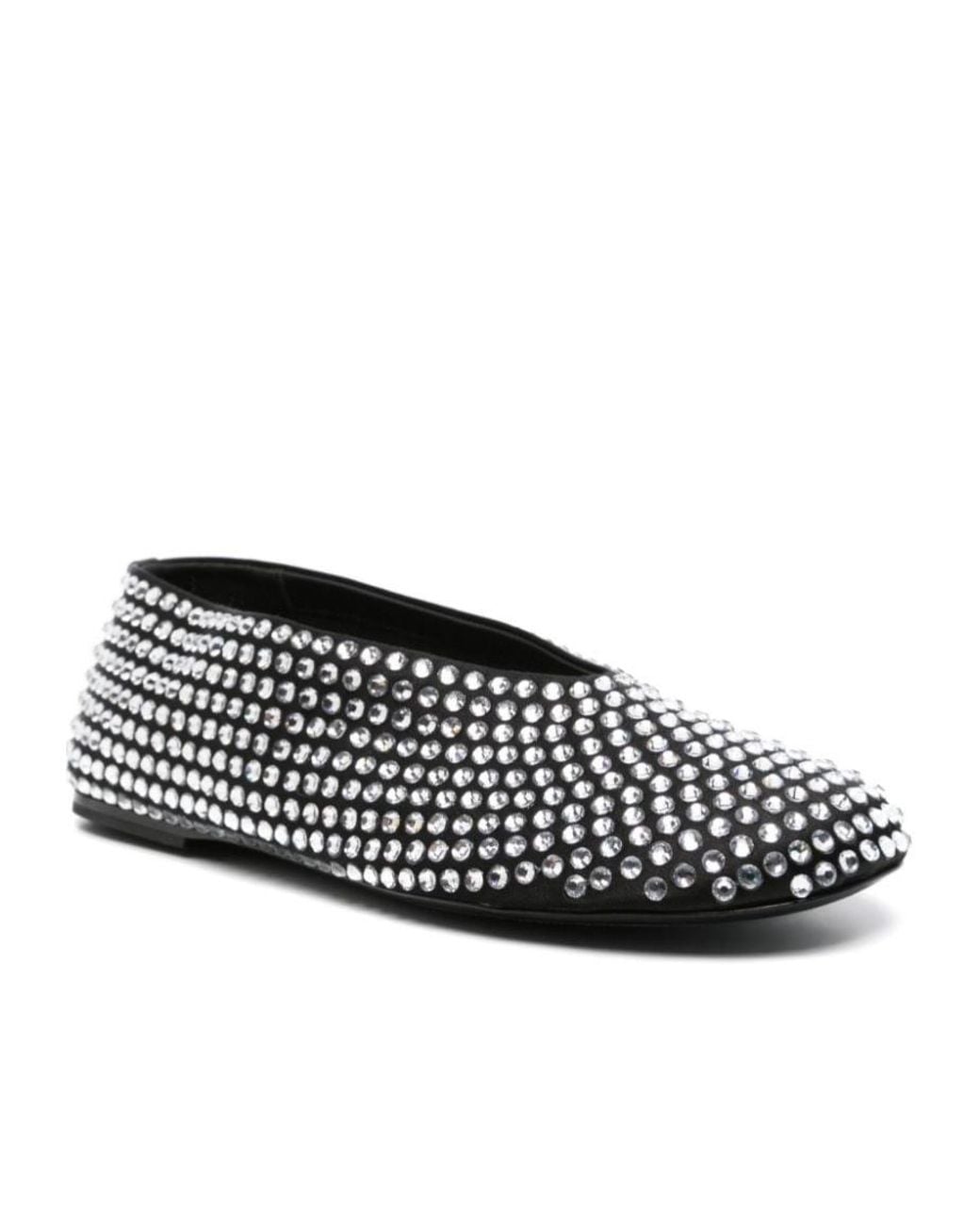 Khaite Black Round-Head Flat Shoes