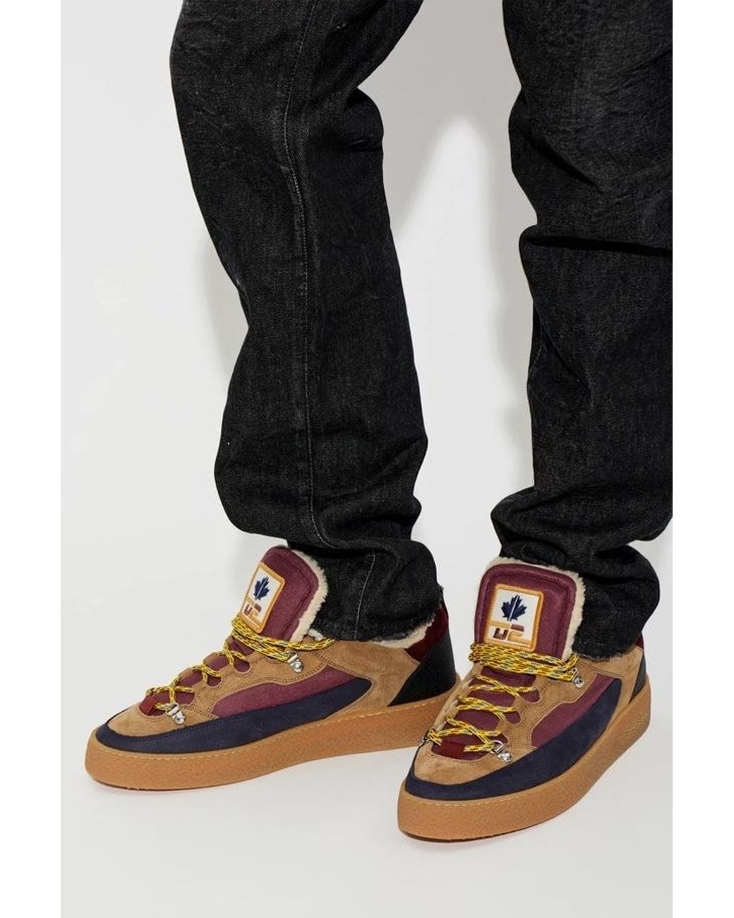 DSquared² Brown Sports Shoes 'Rapper's Delight' for men