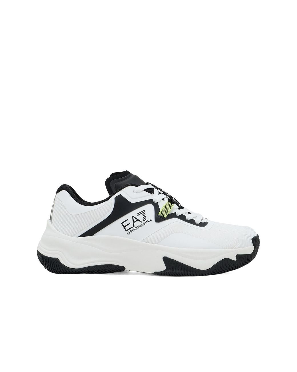 EA7 White Logo Printed Sport Shoes for men