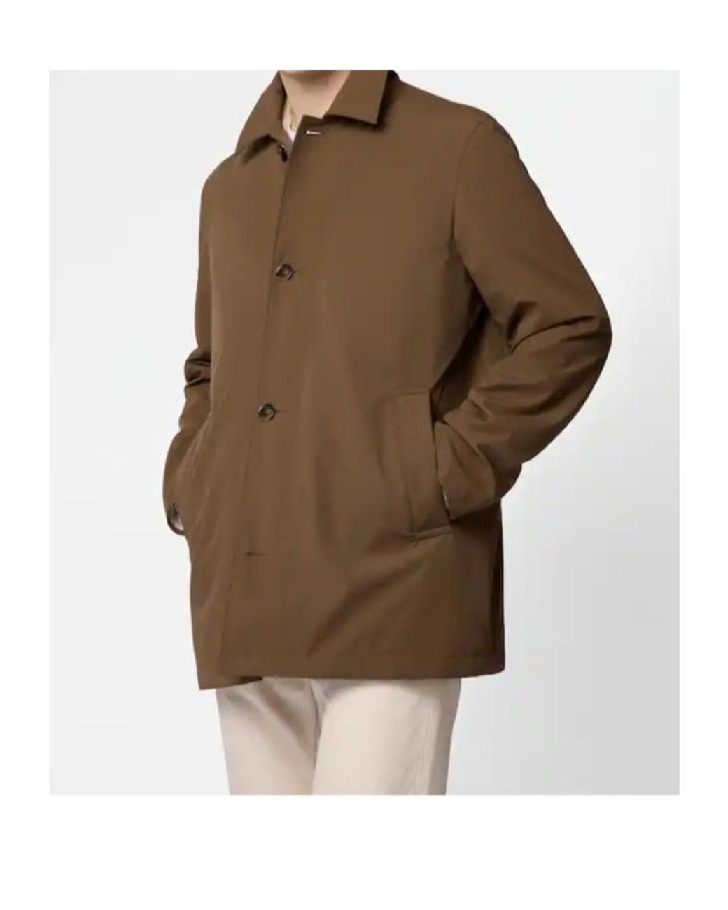 Tod's Brown Long-Sleeved Coat for men