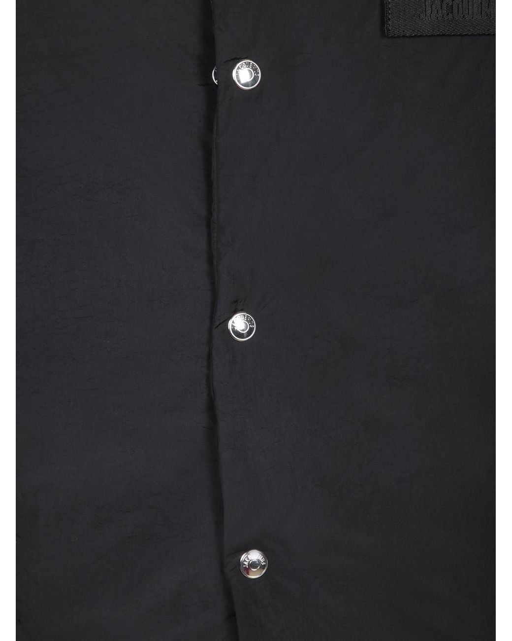 Jacquemus Black Logo Patch Hooded Jacket for men
