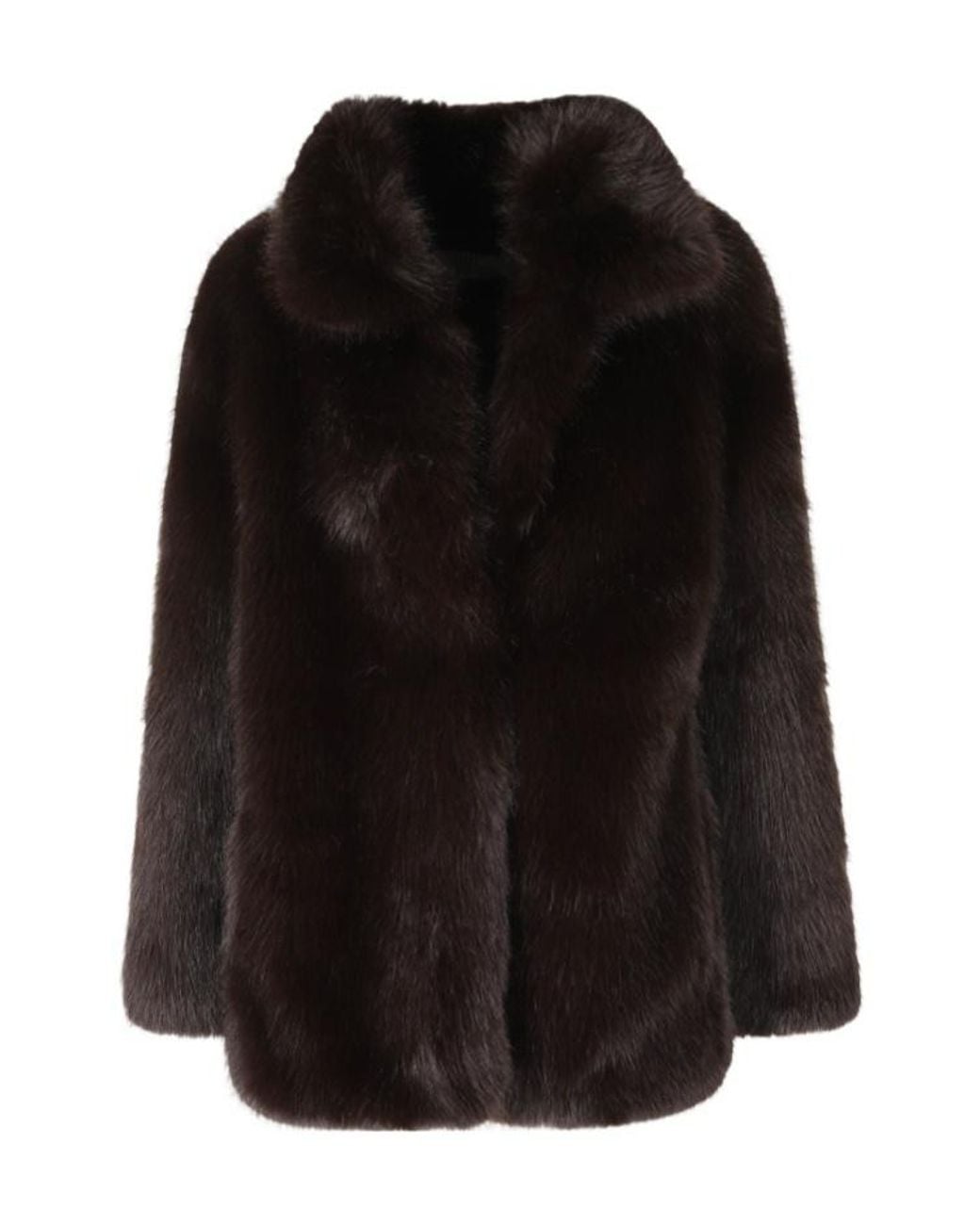 GIUSEPPE DI MORABITO Black Straight Hem Long-Sleeved Coat