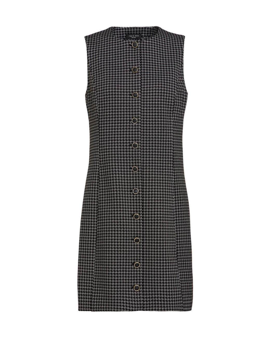 Rag & Bone Black Slim-Fit Sleeveless Dress