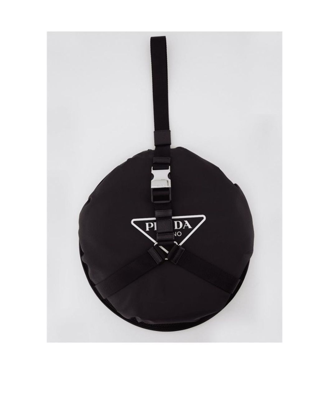 Prada Orange Logo Printed Frisbee for men