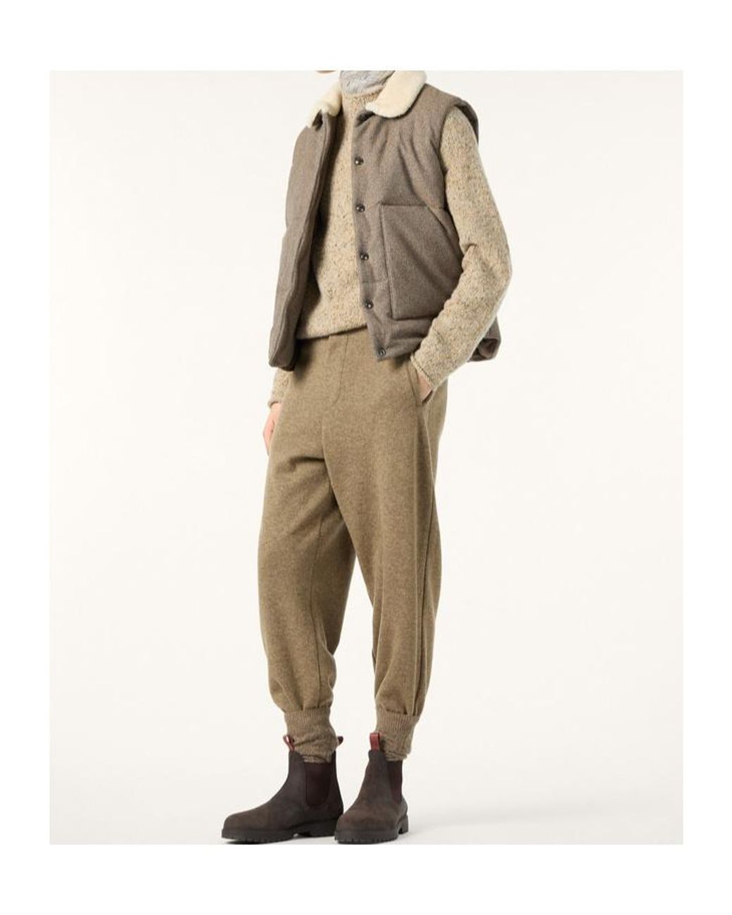 Loro Piana Brown Dug Vest for men