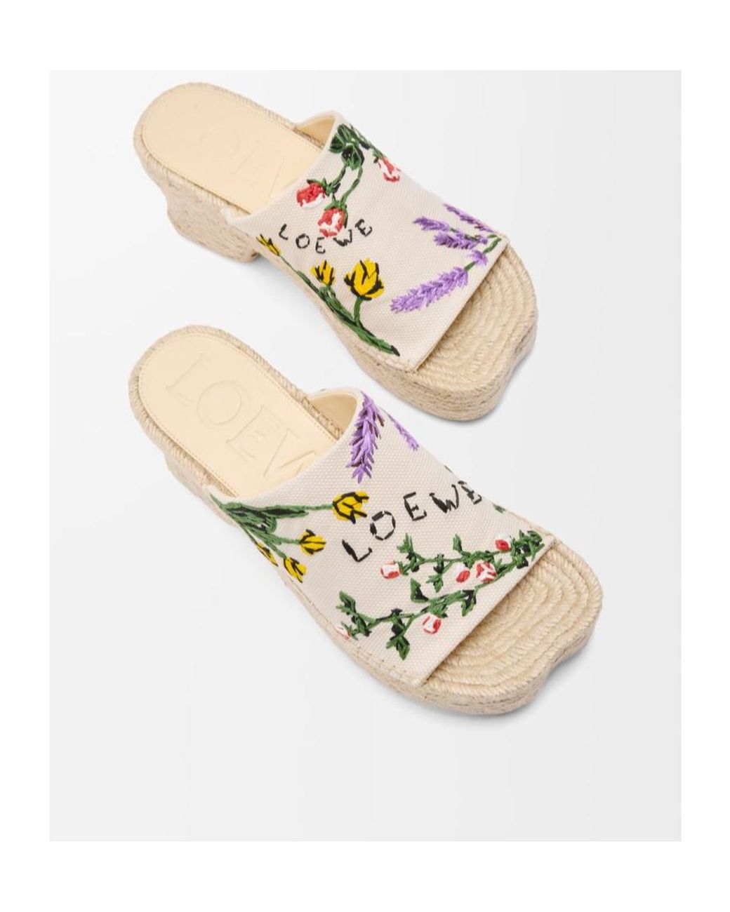 Loewe Multicolor Petal Espadrilles