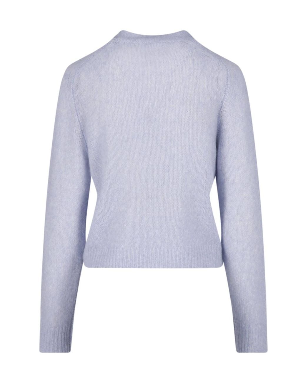 Lisa Yang Blue Solene Ribbed-Knit Crewneck Jumper