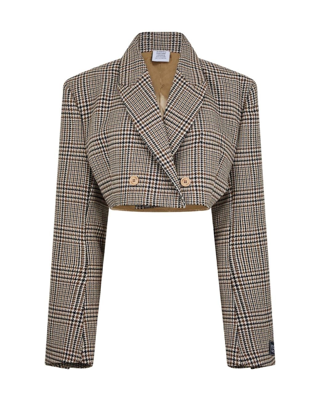 Vetements Gray Cropped Blazer