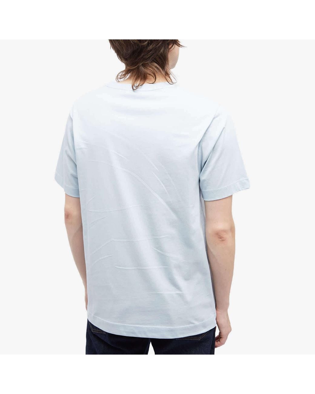 Dries Van Noten Blue Short-Sleeved T-Shirt for men